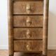 Commode Art Déco ancienne en bois à 4 tiroirs