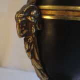 Oil lamp with engraved globe in Napoleon III style