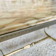 Vintage marble and brass coffee table circa 60's