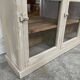 Old 1900 wooden grocery store display case with shelves