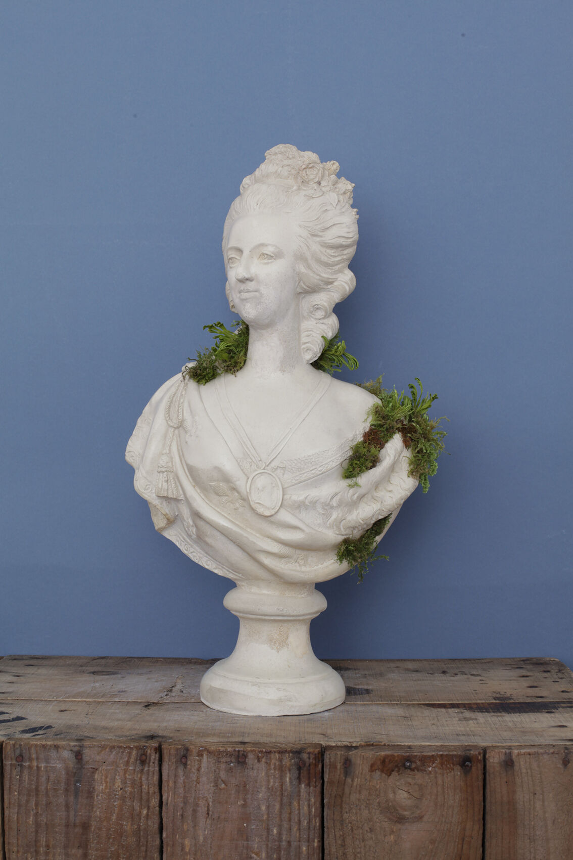 Buste Marie-Antoinette en plâtre ciré