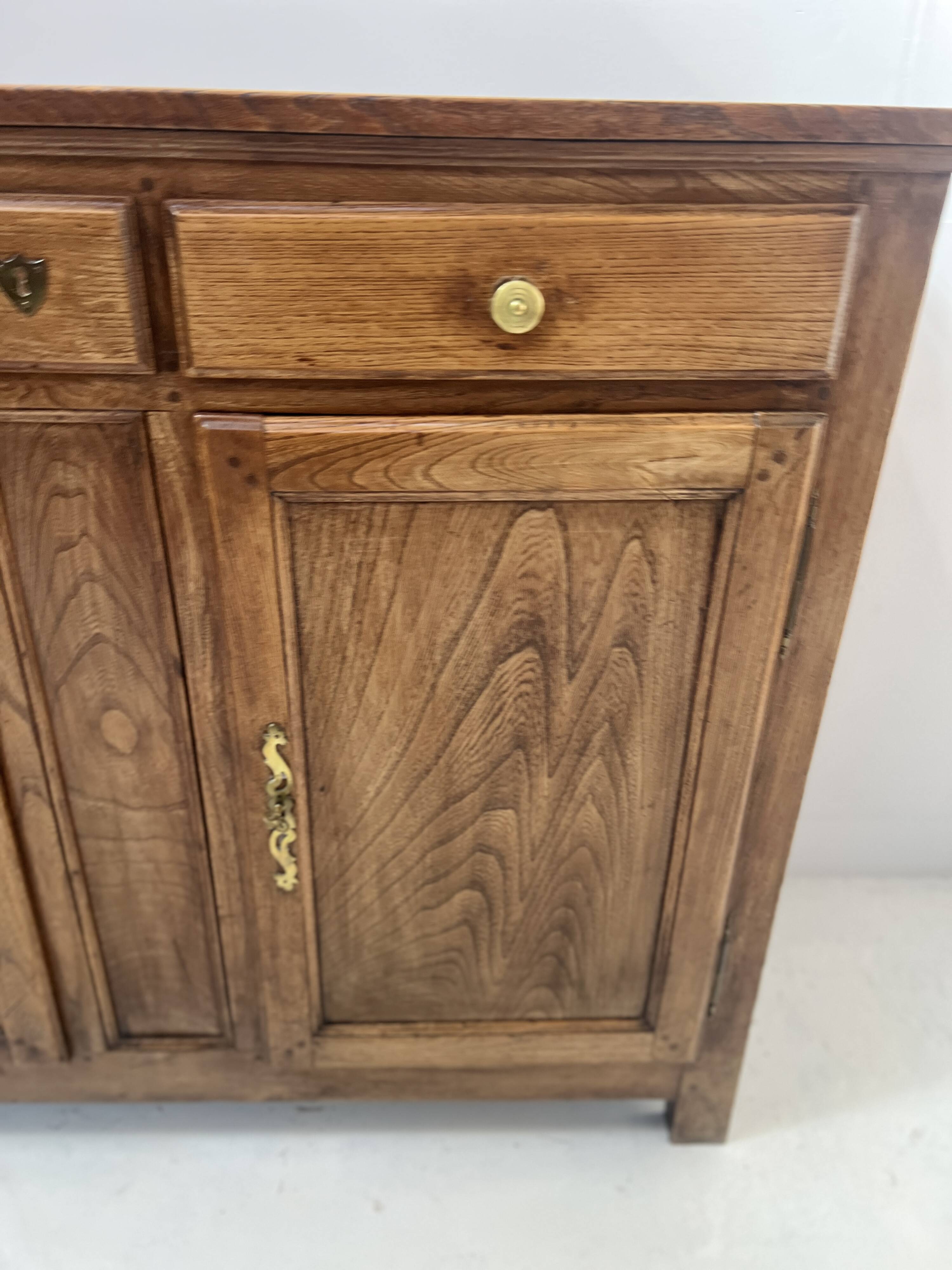 19th-century solid ash Parisian buffet