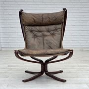 1970s, Norwegian design by Sigurd Ressel, armchair model "Falcon".