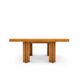 Wooden Quatour Table attributed to Carlo Scarpa for Gavina, Italy, 1973