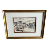 Painting of boats