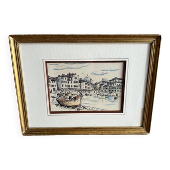 Painting of boats