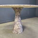 Vintage round marble dining table, 1970s