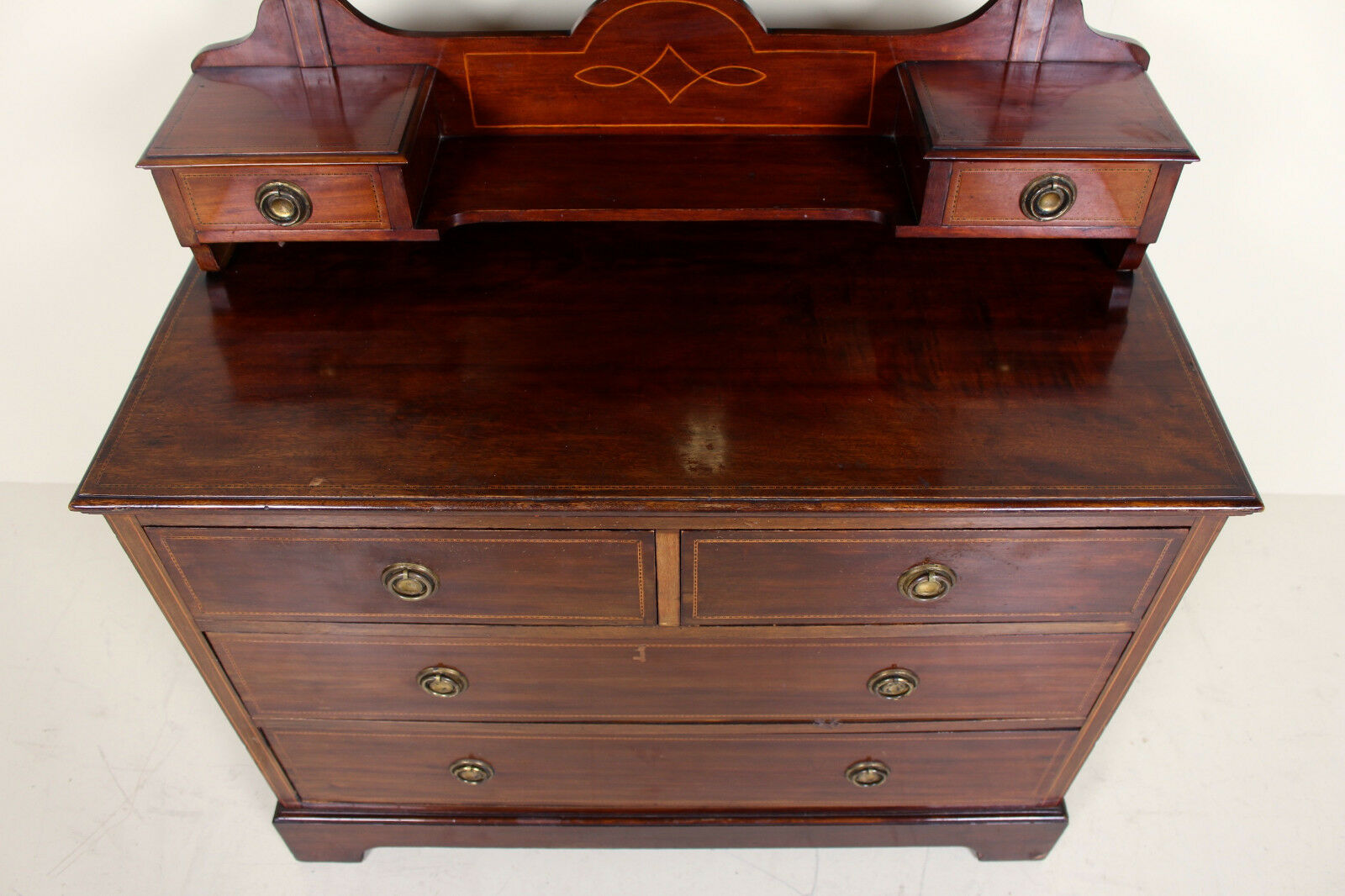 Hairdresser inlaid mahogany