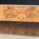 "Alveo" coffee table in wood burl and brass, Willy Rizzo – 1970