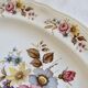 Ravier vintage Moulin des Loups white porcelain - Bouquet decoration