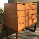 Teak and laminate chest of drawers - Europa Furniture edition from the 1970s