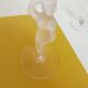 15 art deco glasses in French crystal with caryatid base