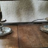 Pair of candlestick lamps