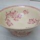 Salad bowl on foot in iron earth of Gien model Pink hawthorn