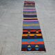 Vintage Turkish hallway rug 47x248 cm