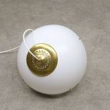 Italian Space Age Pendant in Brass and Plexiglass, 1970s