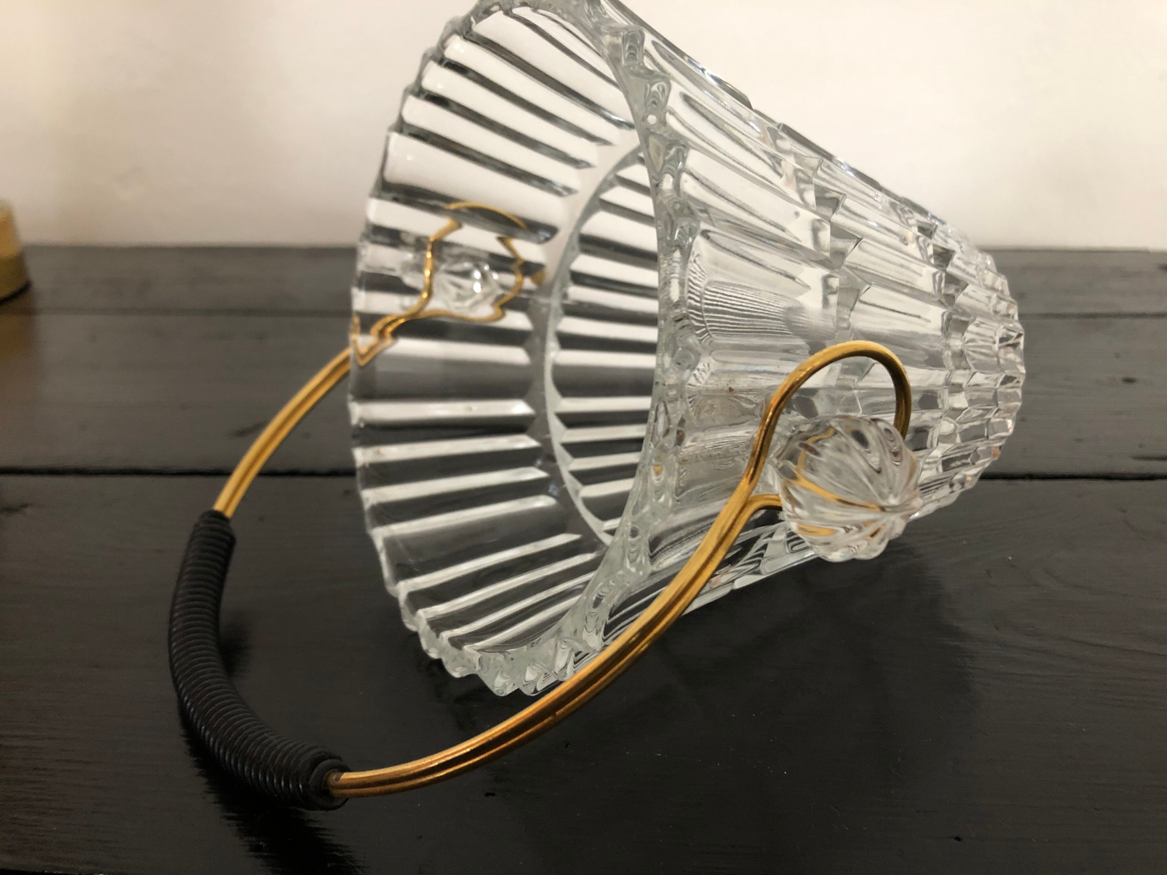 Vintage brass and wire scoubidou ice bucket