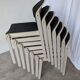 Set of 8 Vintage Aeon Mondial Stackable Chair / Dutch Postmodern Dining Cha