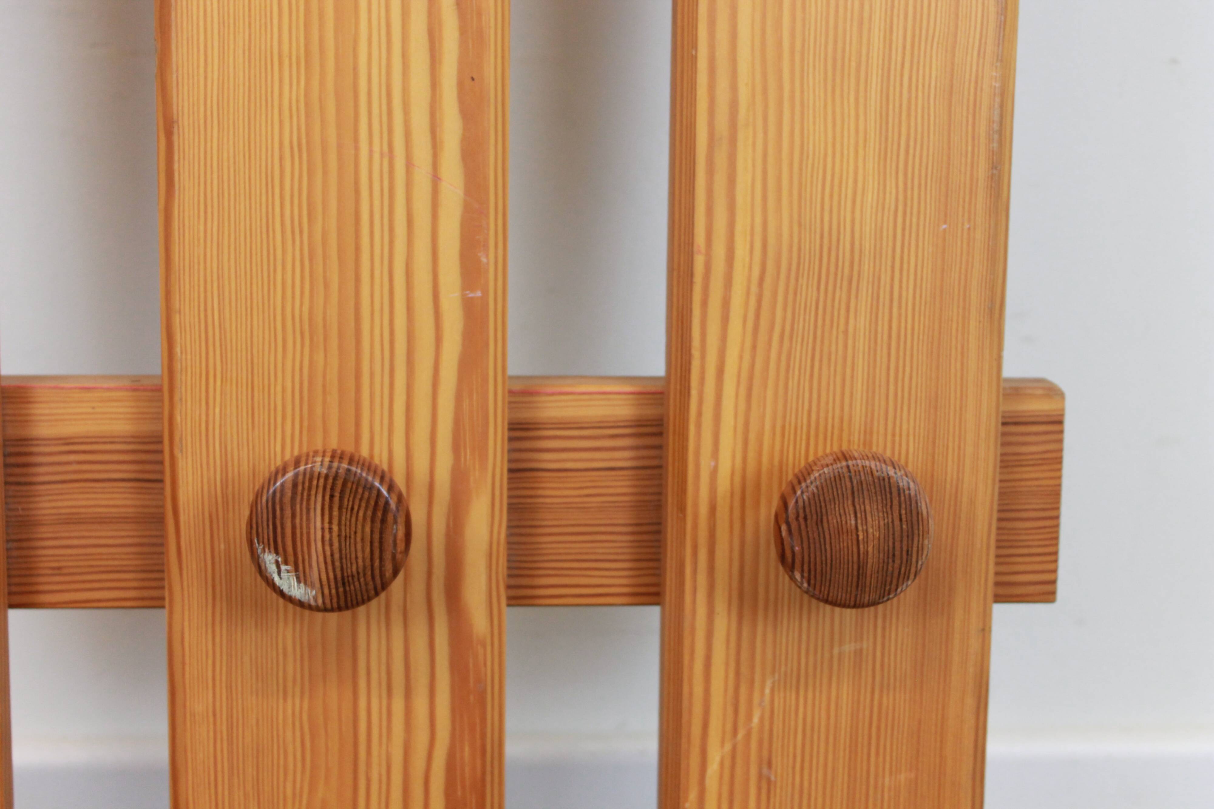 Pine wall coat rack