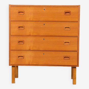 Vintage chest of 4 drawers teak 1960 sweden