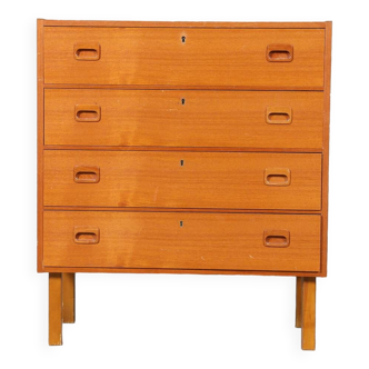 Vintage chest of 4 drawers teak 1960 sweden