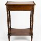 Crossbow Side Table in Louis-Philippe Style – Blonde Walnut, 19th Century