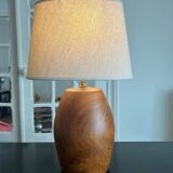 solid teak lamp from the 60s