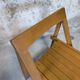 Vintage folding chair in wood by Aldo Jacober