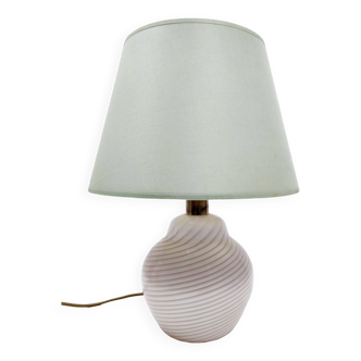 Lampe de table en verre de Murano par Lino Tagliapietra produite par Paf, Italie, 1980s