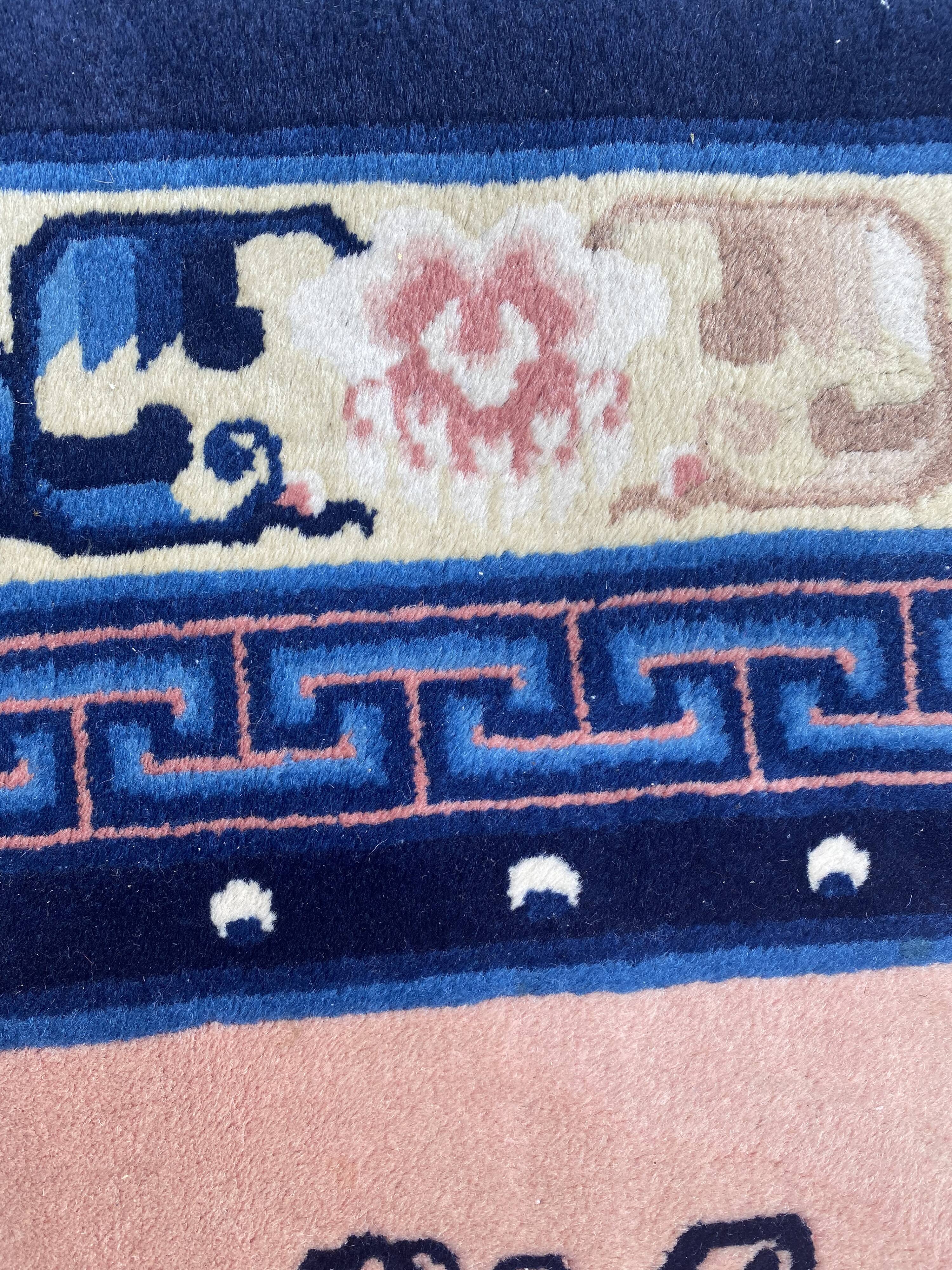 Handmade chinese vintage carpet 123x186 cm