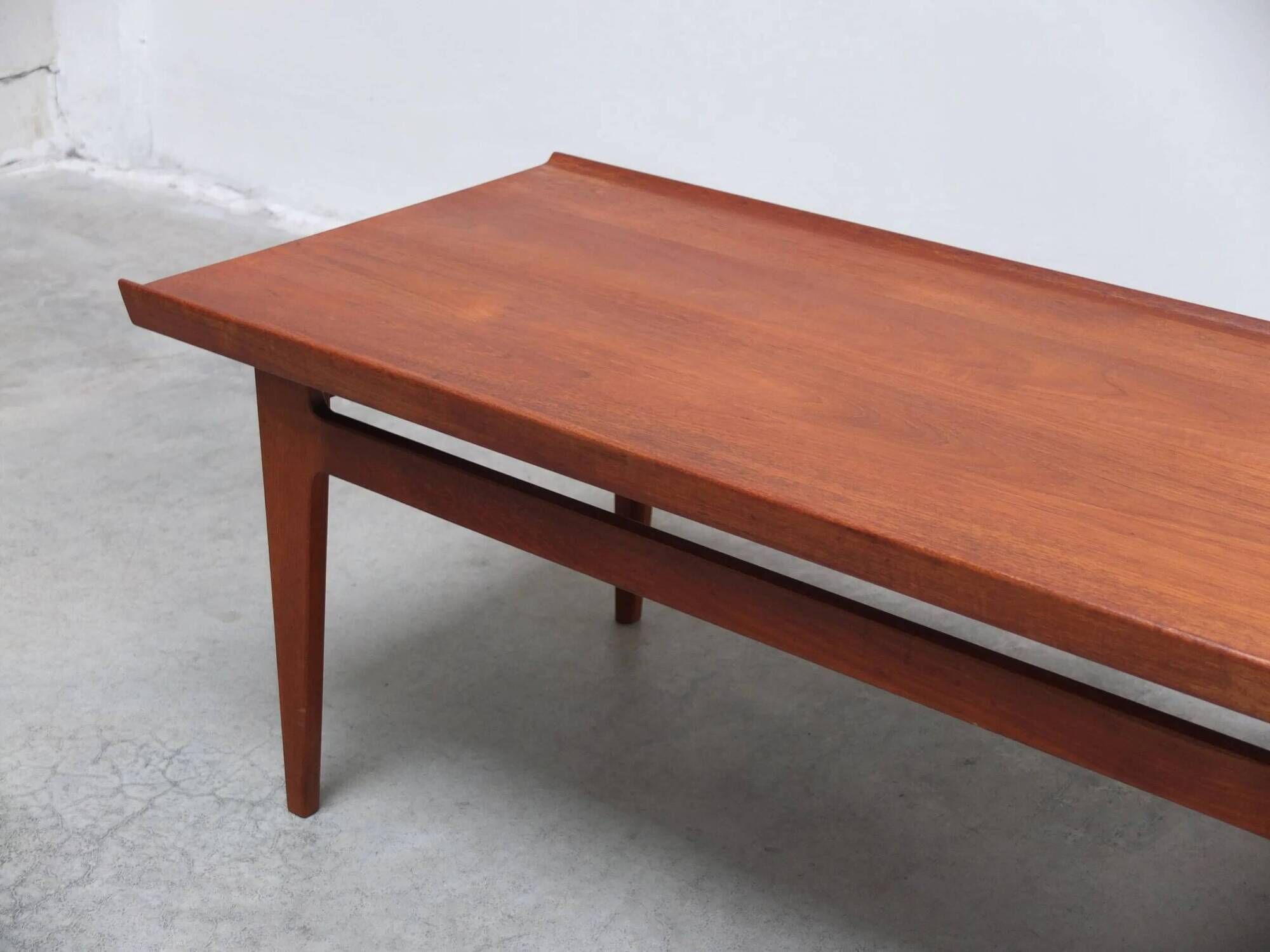 Danish coffee table in solid teak by Finn Juhl for France & Son, 1960s
