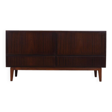Mahogany chest of drawers, Danish design, 1970s, manufacturer: Omann Jun