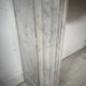 Louis XV style fireplace in veined white marble, 20th century.