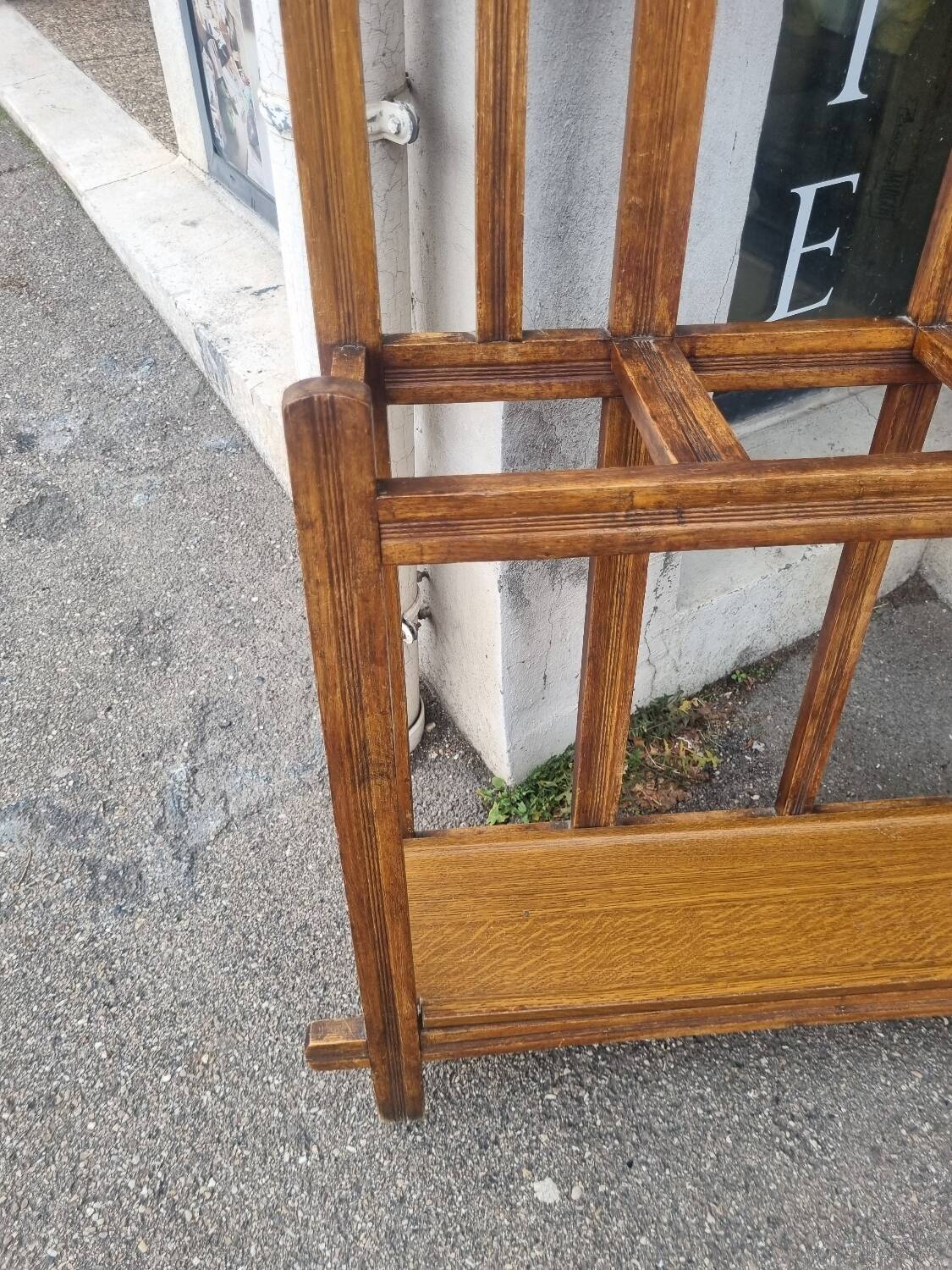 Old vintage coat rack wardrobe