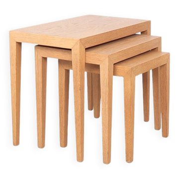 Tables gigognes en chêne clair Severin Hansen
