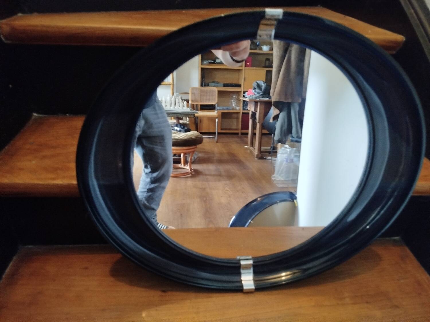 Paire de miroirs vintage plexiglas années 70