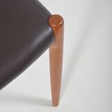 Set of 6 chairs model 80 designed by Niels Møller, 1960s