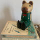 Vintage wooden decorative painted bear from the 60s