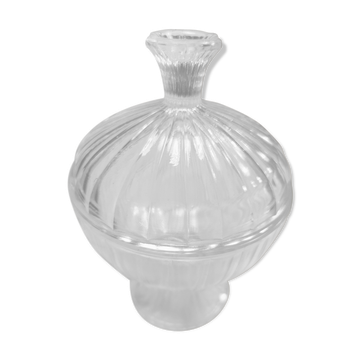 Bonbonnière vintage ancienne en verre
