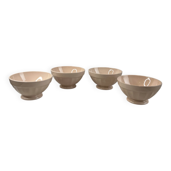 Lot de 4 bols Sarreguemines rose