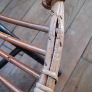 Pair of rattan armchairs