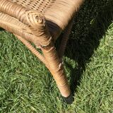 Set 2 sun loungers and table 60s