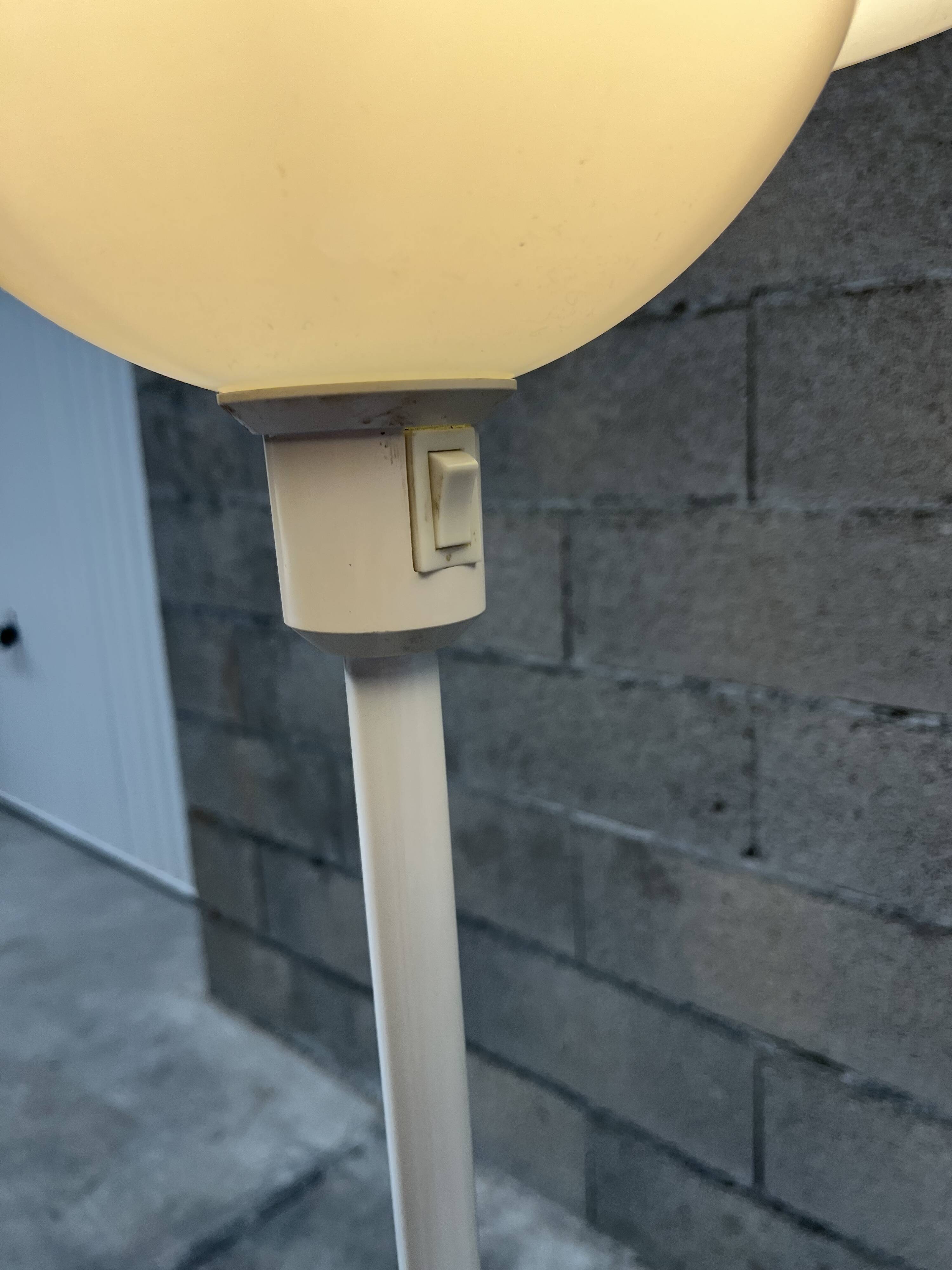 Floor lamp end of sofa design 80s