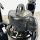 Large black enamelled factory lamp by elektrovit