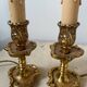 Paire de lampes en bronze rocaille Louis XV