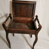 Tabouret de piano ancien avec coffre à partitions