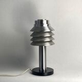 Space age aluminum mushroom dome lamp by Hans Agne Jakobsson for Markaryd, Sweden 1960s