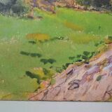 Georges Planes (1897-1977) Valley Landscape, Riverbank (double-sided)