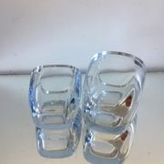 Pair of Strombergshyttan crystal  ases