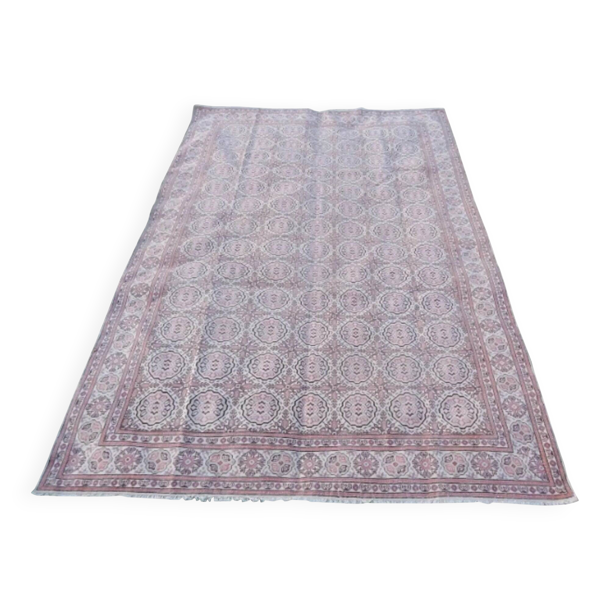 Vintage Turkish rug handmade 195x303 cm